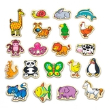 Набор магнитов Viga Toys Зверята 20 шт. (58923) - Pampik