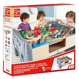 Іграшкова залізниця Hape зі столом 70 ел. (E3766) - Pampik - 8