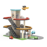 Деревянный паркинг Viga Toys с АЗС (44509) - Pampik - 3