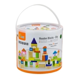 Деревянные кубики Viga Toys Город, 75 шт., 3 см (50287) - Pampik - 2