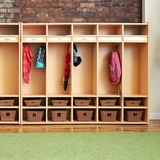 Кошики для іграшок University плетені низькі 5 шт. (U39130) - Pampik - 4