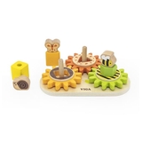 Розвивальна іграшка Viga Toys Звірята на шестернях (44690) - Pampik