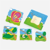 Деревянный многослойный пазл Бабочка, 21 элемент (59517VG) - Pampik - 2