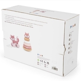 Набор деревянных игрушек PolarB Каталка и пирамидка Лисичка (44228) - Pampik - 6