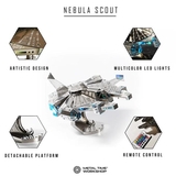 Колекцiйна модель-конструктор Metal Time Nebula Scout Spaceship Зореліт, 74 деталі (MT098) - Pampik - 6