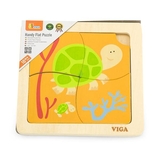 Деревянный минипазл Viga Toys Ракушки, 4 эл. (50143) - Pampik