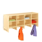 Настінна полиця University 4-секційна з вішалками (U12111) - Pampik - 5