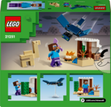 Конструктор LEGO Minecraft Експедиція Стіва в пустелю 75 деталей (21251) - Pampik - 3