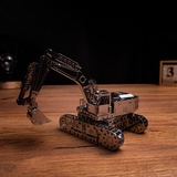 Колекційна модель-конструктор Metal Time Tireless Digger Екскаватор механічний, 100 деталей (MT043) - Pampik - 8