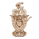 Деревянный механический конструктор Ugears Автоматон Велосипедист (70148) - Pampik