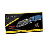 Коллекционная модель-конструктор Metal Time Polar Steel color Поезд цветной механический (MT052) - Pampik - 4