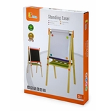 Деревянный мольберт Viga Toys двухсторонний магнитный с бумагой (50952) - Pampik - 2