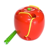 Дерев'яна шнурівка Viga Toys Яблучко (56276) - Pampik - 3