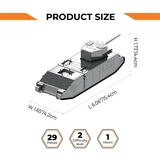 Колекційна модель-конструктор Metal Time World of Tanks танк TOG II, 29 деталей (MT067) - Pampik - 7