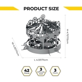 Колекційна модель-конструктор Metal Time Riding the Best Карусель механічна (MT042) - Pampik - 10