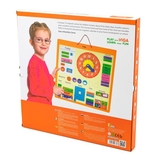 Магнитный календарь Viga Toys с часами на английском языке (50377) - Pampik - 3