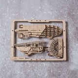 Деревянный механический 2.5D конструктор Ugears Цеппелин, 49 деталей (70208) - Pampik - 6