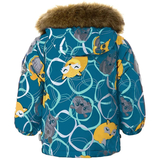 Куртка зимняя Huppa Vesa 1, р.86, бирюзовый с принтом (18570120-23266-086) - Pampik - 2