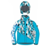 Куртка зимняя Huppa Alex 1, р.116, синий с принтом/светло-синий (17800130-02660-116) - Pampik