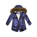 Пальто зимнее Huppa Vivian 1, р.122, фиолетовый с узором (12490120-34483-122) - Pampik - 7