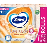 Туалетная бумага Zewa Deluxe Персик, 3 слоя, 32 рулона - Pampik