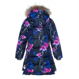 Пальто-пуховик Huppa Parish, р.116, темно-синий с принтом (12470055-91886-116) - Pampik - 2