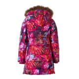 Пальто-пуховик Huppa Parish, р.146, фуксия с принтом (12470055-11463-146) - Pampik - 2