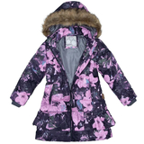 Пальто зимнее Huppa Whitney, р.116, темно-серый с принтом (12460030-91618-116) - Pampik - 4