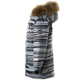 Куртка-парка зимова Huppa Roman, р.128, сірий з принтом (12380030-22048-128) - Pampik - 3