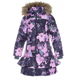 Пальто зимнее Huppa Whitney, р.116, темно-серый с принтом (12460030-91618-116) - Pampik