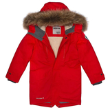 Пальто зимове Huppa David 1, р.140, червоний (12270120-70004-140) - Pampik - 4