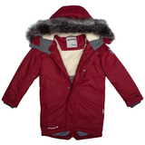 Пальто зимове Huppa David, р.128, темно-червоний (12270020-10084-128) - Pampik - 4
