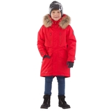 Пальто зимове Huppa David 1, р.140, червоний (12270120-70004-140) - Pampik - 6