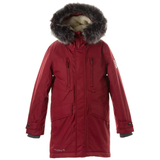 Пальто зимнее Huppa David, р.116, темно-красный (12270020-10084-116) - Pampik
