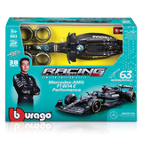 Авто-конструктор Bburago Mercedes-AMG F1 W14 Performance 1:24, 38 деталей (18-28510) - Pampik - 3