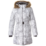 Пальто зимнее Huppa Yacaranda, р.110, белый с принтом (12030030-11320-110) - Pampik