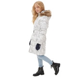 Пальто зимнее Huppa Yacaranda, р.110, белый с принтом (12030030-11320-110) - Pampik - 10