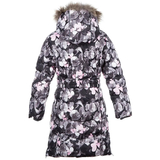 Пальто-пуховик Huppa Yasmine, р.122, черно-белый с принтом (12020055-81020-122) - Pampik - 2