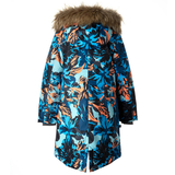 Куртка-парка зимова Huppa Mona 2, р.122, бірюзово-зелений з принтом (12200230-44266-122) - Pampik - 2