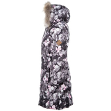 Пальто-пуховик Huppa Yasmine, р.122, черно-белый с принтом (12020055-81020-122) - Pampik - 3