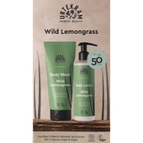 Подарочный набор Urtekram Дикий лемонграс: гель для душа, 200 мл + лосьон для тела, 245 мл - Pampik