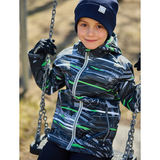 Куртка демісезонна Huppa Terrel, р.116, сірий з принтом (18150004-42009-116) - Pampik - 5