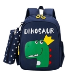 Дитячий рюкзак Evo-Kids Small Dinosaur Dark Blue, темно-синій (2418-24 Dark Blue Dinosaur) - Pampik
