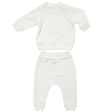 Костюм Twins Ego: кофта и штаны, велюр, р.68, молочный (W-120-КТEW68-202) - Pampik