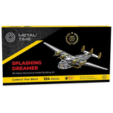 Колекційна модель-конструктор Metal Time Splashing Dreamer Боїнг-314 механічний (MT053) - Pampik - 15