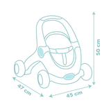 Коляска Smoby Little 3 в 1 для прогулянок з лялькою, синій (140308) - Pampik - 3
