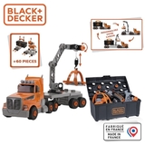 Игровой набор Smoby Black+Decker. Грузовик с шуруповертом и аксессуарами (7600360941) - Pampik