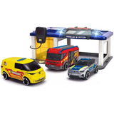 Ігровий набір Dickie Toys Рятувальна станція, 3 машини, зі звуком та світлом, 31x22x16 см (3716027) - Pampik