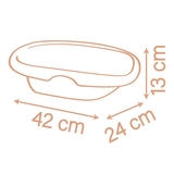 Ванна для пупса Smoby Baby Nurse. Терракотова пудра, 42 см (7600220383) - Pampik - 4