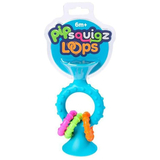 Прорізувач-брязкальце на присосках Fat Brain Toys pipSquigz Loops, бірюзовий (FA166-1) - Pampik - 2